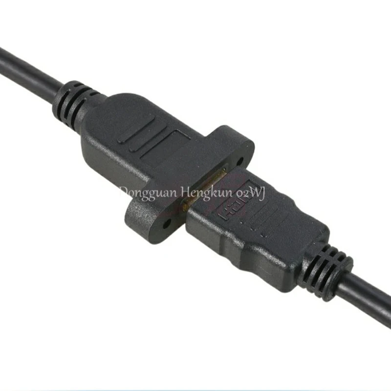 Cable de extensión 4K HDMI 2,0, 19+1 núcleos chapado en oro con orificio para tornillo, cable trenzado macho a hembra para transmisión de señal estable