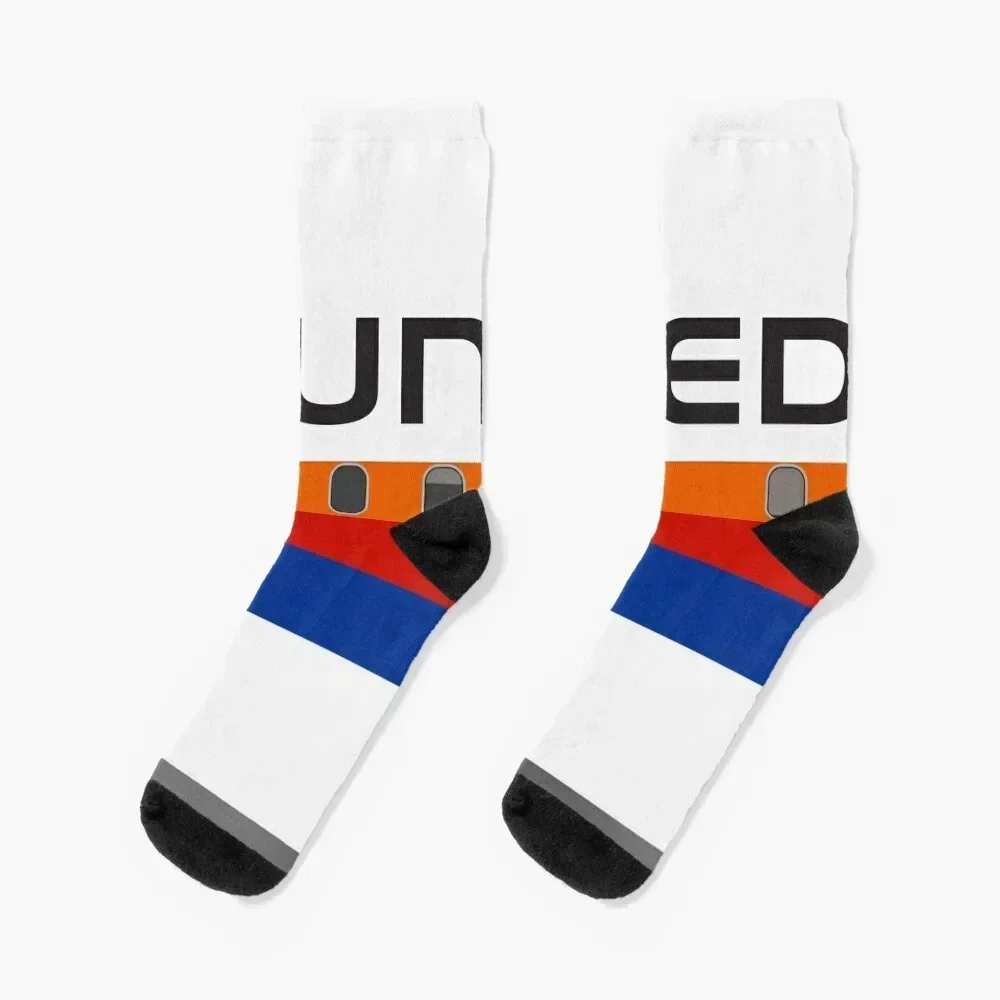 

Plane Tees - United Airlines (Saul Bass) Socks hiking Soccer hockey compression Men Socks Women's