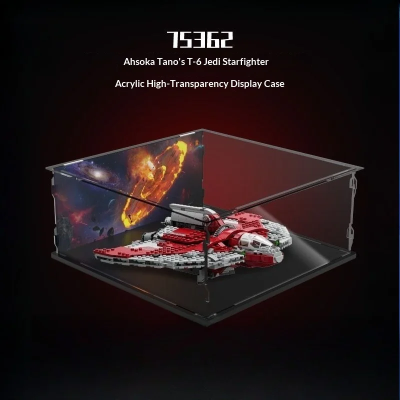 Suitable for LEGO 75362 transparent dustproof acrylic display box storage box