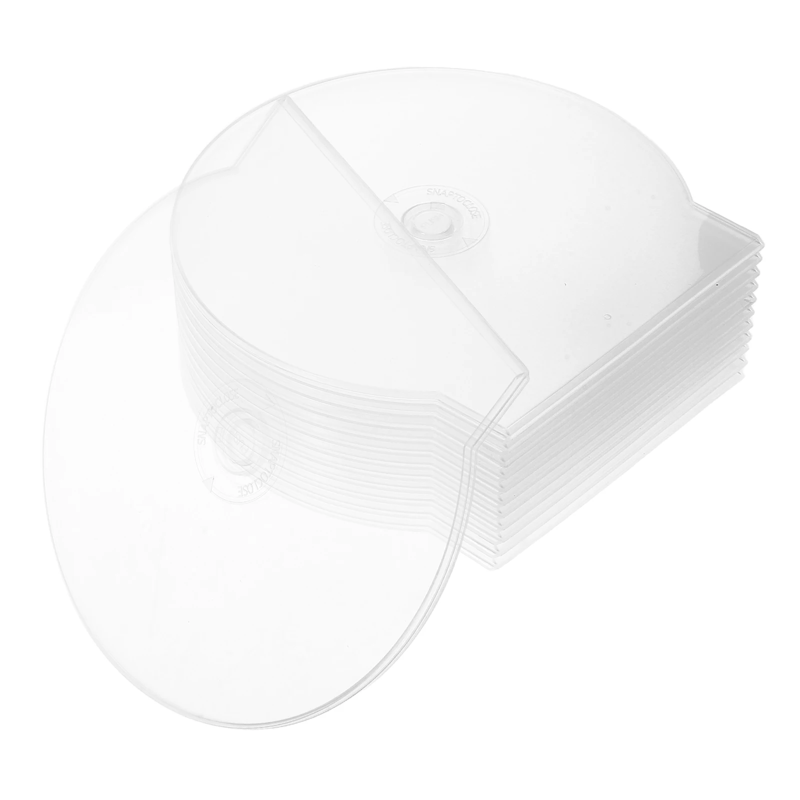 

20pcs CD Case DVD Storage Hard Shell White Transparent Protective Jewel Cases for Discs Clamshell Holder Storage Solutions