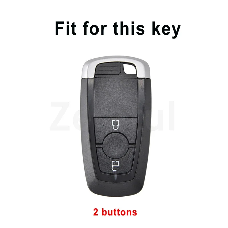 2 Buttons TPU Shell for Ford Explorer Mustang Fusion Escape F150 F250 F350 F450 F550 Ford Raptor 2020 2021 Car Key Case Cover