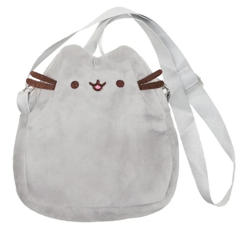 Pusheen Crossbody Çanta Karikatür Figürleri Şişman Kedi Rahat Telefonlar Çanta omuzdan askili çanta Anime Satchel Seyahat Çanta Çocuklar için doğum günü hediyesi