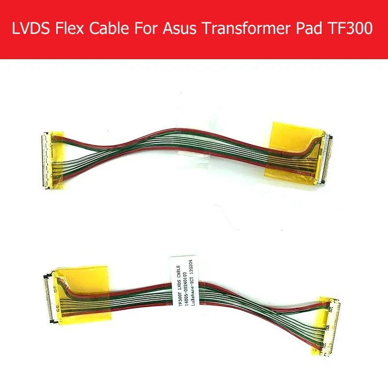 Genuine Screen Video LVDS Flex Cable For Asus Transformer Pad TF300 TF300T TF300TL TF300TG LCD LED cable P/N 14005-00240100