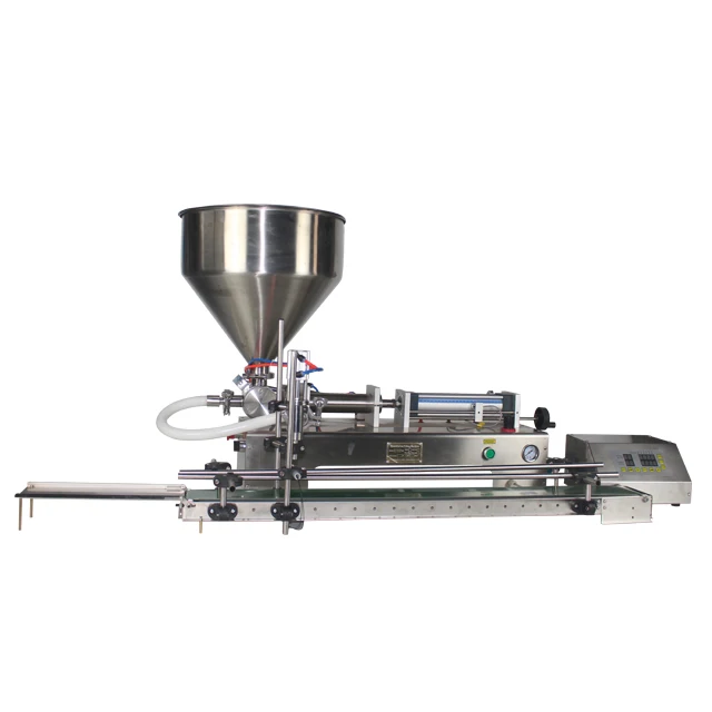 Pneumatic Curry Sauce C/osmetic Cream Salsa Piston Honey Filler Peanut Butter Chocolate Tomato automatic Paste Filling Machine