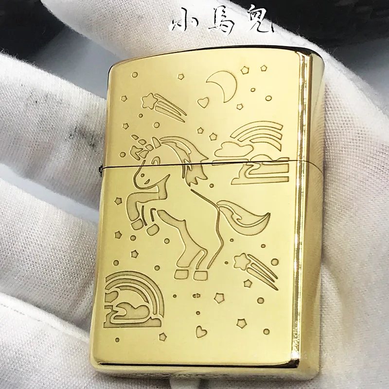 

ZORRO brass small horse hand-carved, personalized and creative cigarette accessories, great gifts for men