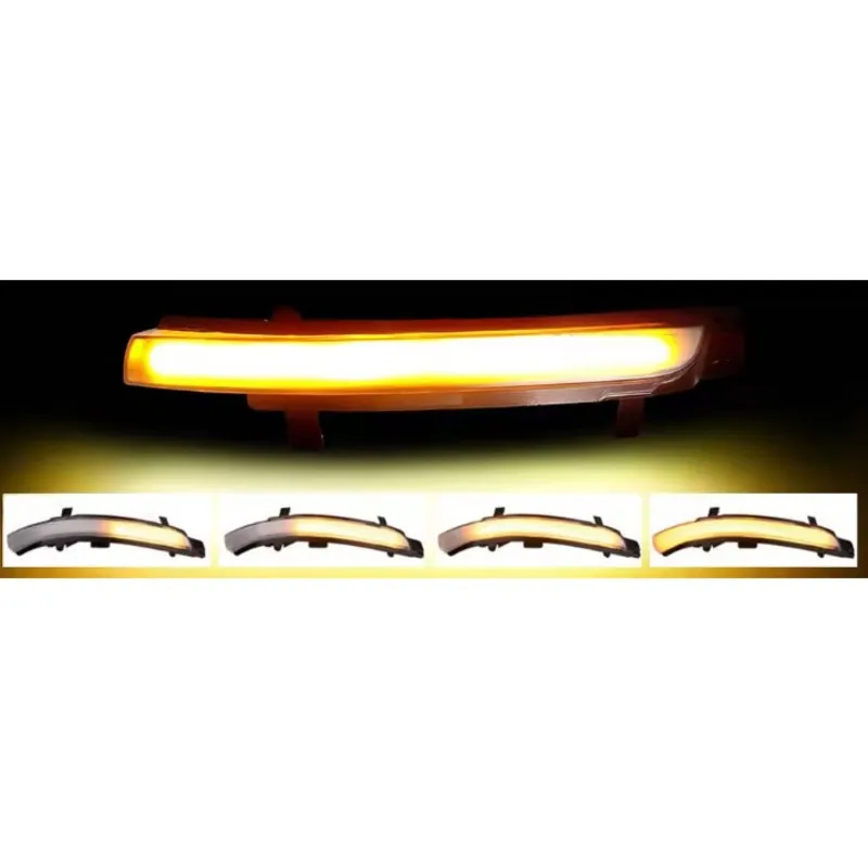 A95E-For Skoda Octavia 2009-2013 Car Turn Signal Light Dynamic LED Rearview View Light For SUPERB 2008-2014