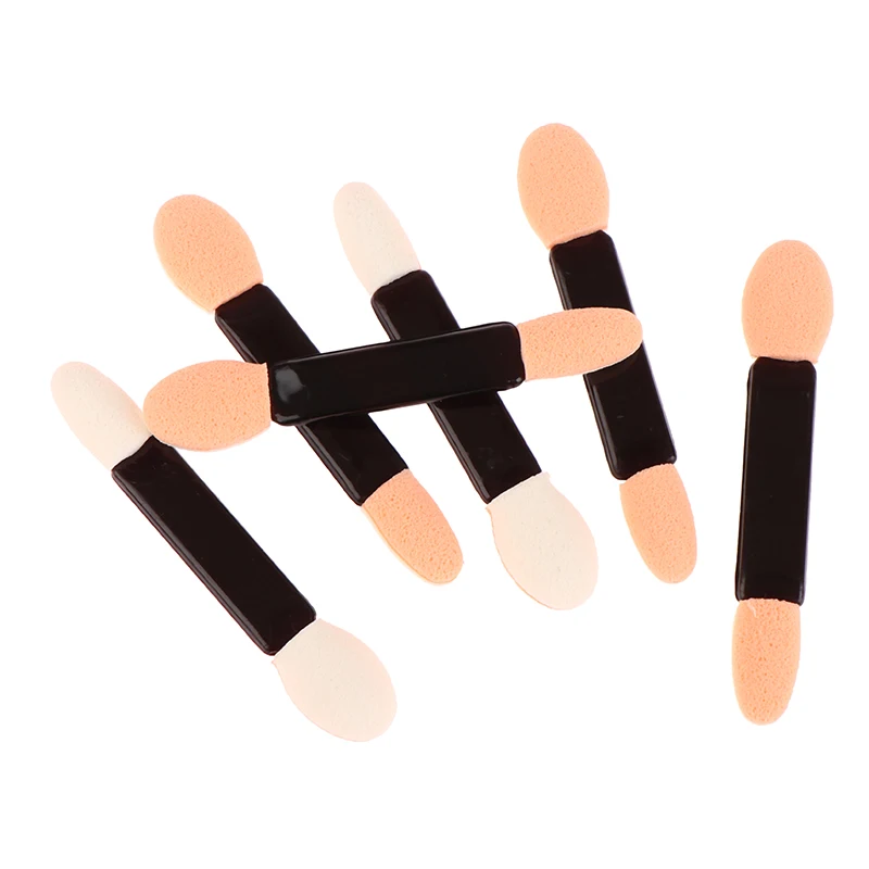 10 Stuks Wegwerp Oogschaduwborstel Dubbelzijdig Spons Latex Kit Make-Up Oogschaduw Borstels Voor Cosmetische Applicator Make-Up