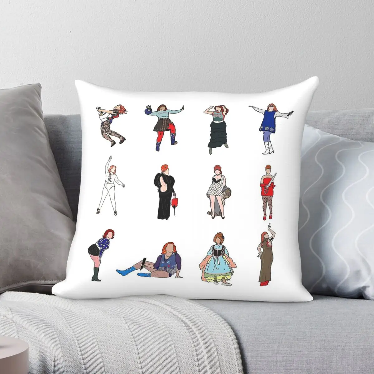 Cmat Ciara Mary-Alice Thompson Square Pillowcase Polyester Linen Velvet Creative Zip Decor Pillow Case Car Cushion Cover