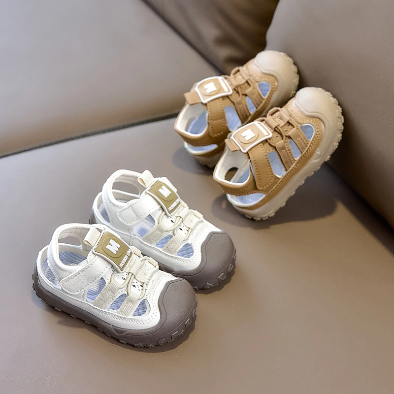 

Kids Sports Sandals Toes Capped Soft Sole Baby Walking Shoes Non-slip Hook&loop 2026 Brand New Children Casual Shoes Comfortable
