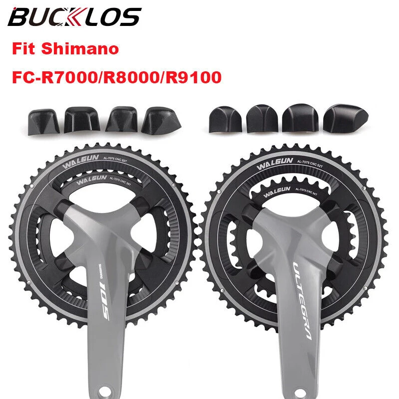 BUCKLOS Bike Chainring Bolts Fit Shimano 105 ULTEGRA Aluminum CNC Chainwheel Screws Nuts for R7000 R8000 R9100 DU R8100 R9200