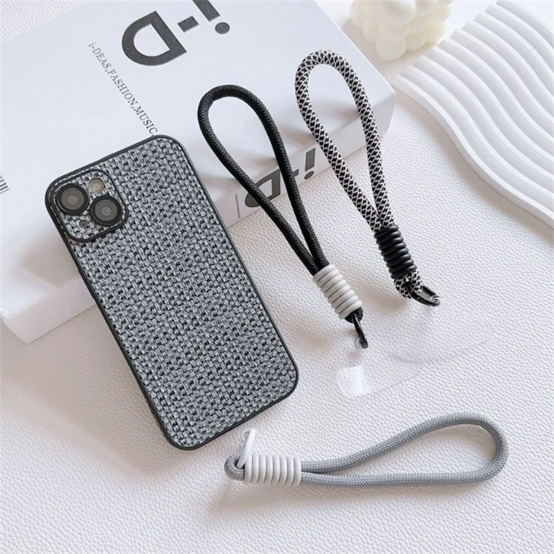 Cordino per telefono cellulare, cordino per anello a catena sospeso con cinturino da polso patch per portachiavi in corda per custodia per cellulare