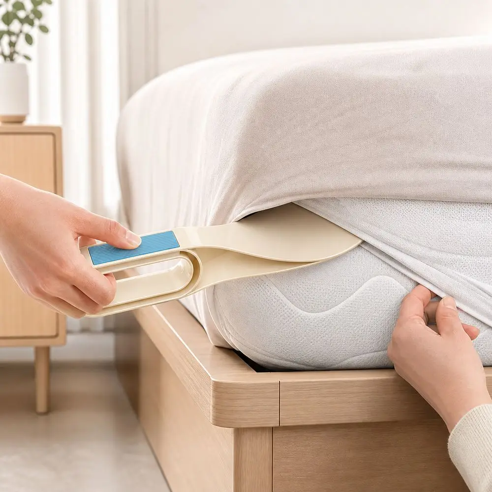 Anti-Slip Grip Mattress Lifter Ergonomic Handle Smooth Surface Bed Sheet Tucking Tool Convenient Labor Saving Bed Lifter Tool