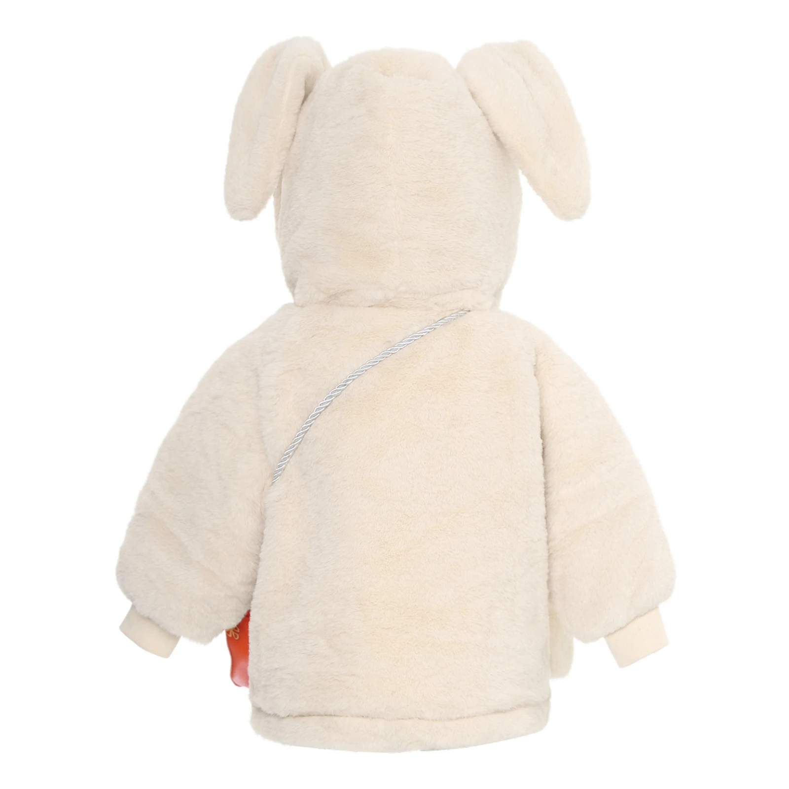 Toddler Baby Winter Clothes Warm Coats Jacket Long Sleeve Thicken Fuzzy Cute Rabbit Ears Hooded Outwear with Carrot Bag Snowsuit