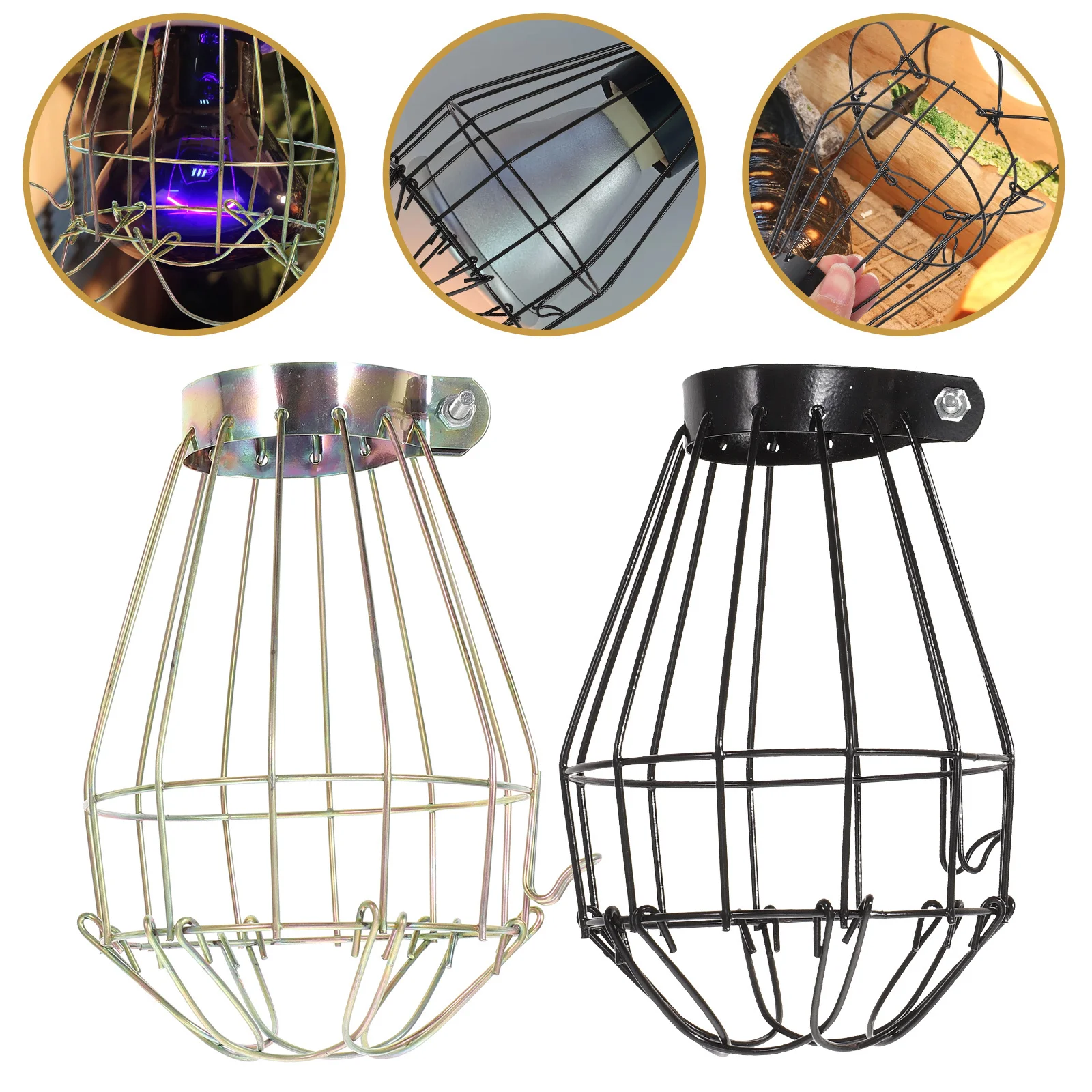 

Reptile Heat Lamp Cover Anti-Scalding Craft Mesh Cage Guard Insulation Shade Pet Box Protector Heating Light Wire