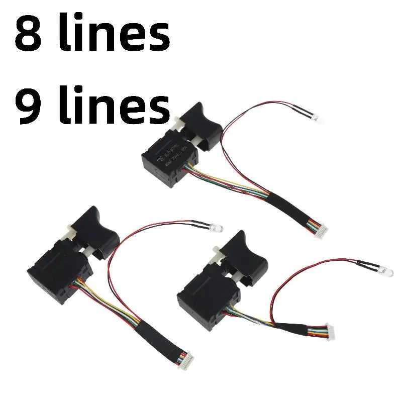 Electric Drill Switch 1Pcs Brushless Speed Control Push Button Trigger Fit for Most Corded & Cordless Drill Repair