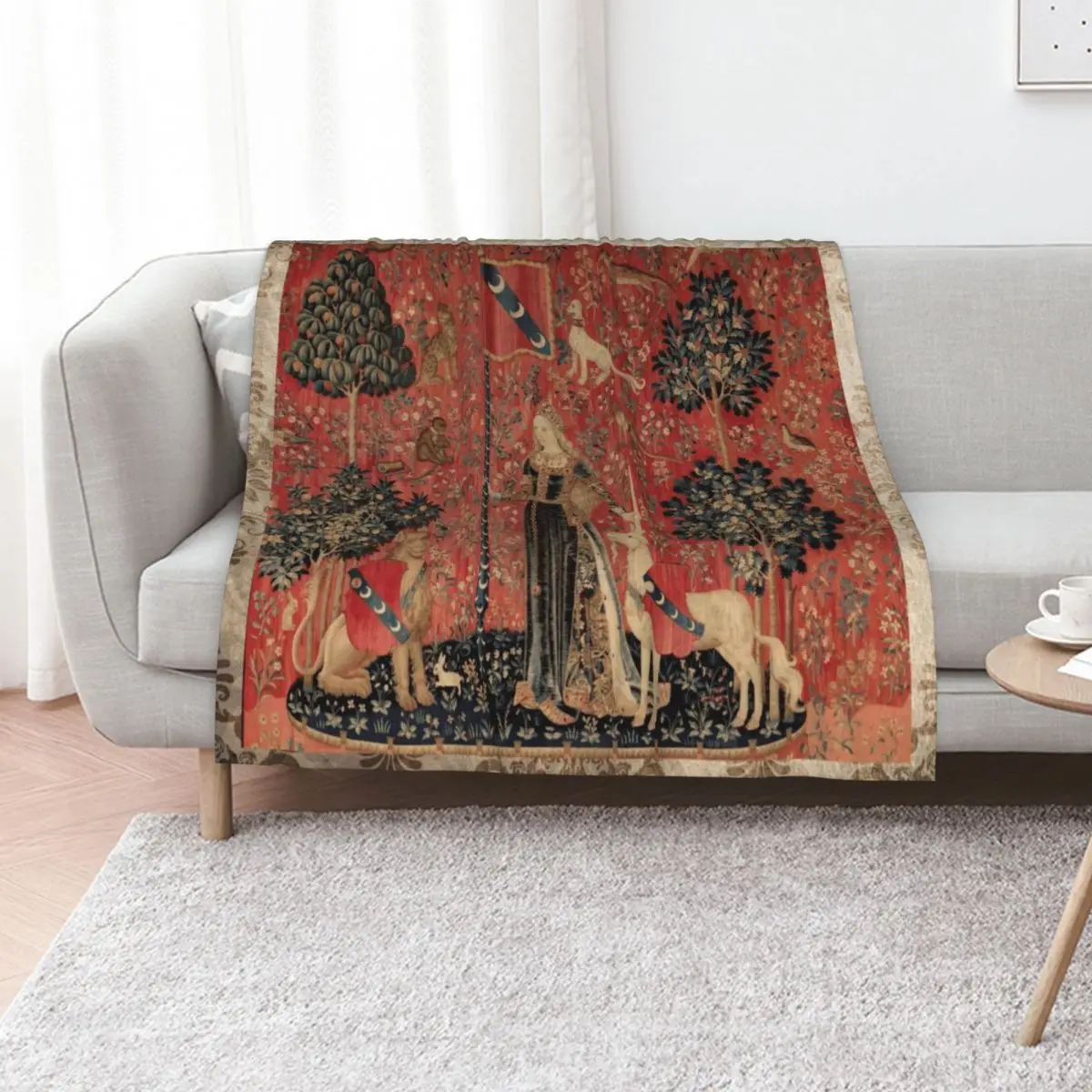 

Touch - The Unicorn Tapestries Throw Blanket for winter christmas gifts Sleeping Bag Weighted Blankets