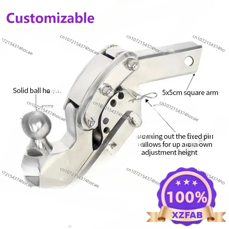 Factory Direct 2026 Top Supporto a sfera per gancio di traino regolabile in acciaio inossidabile Nuovi accessori esterni Traino