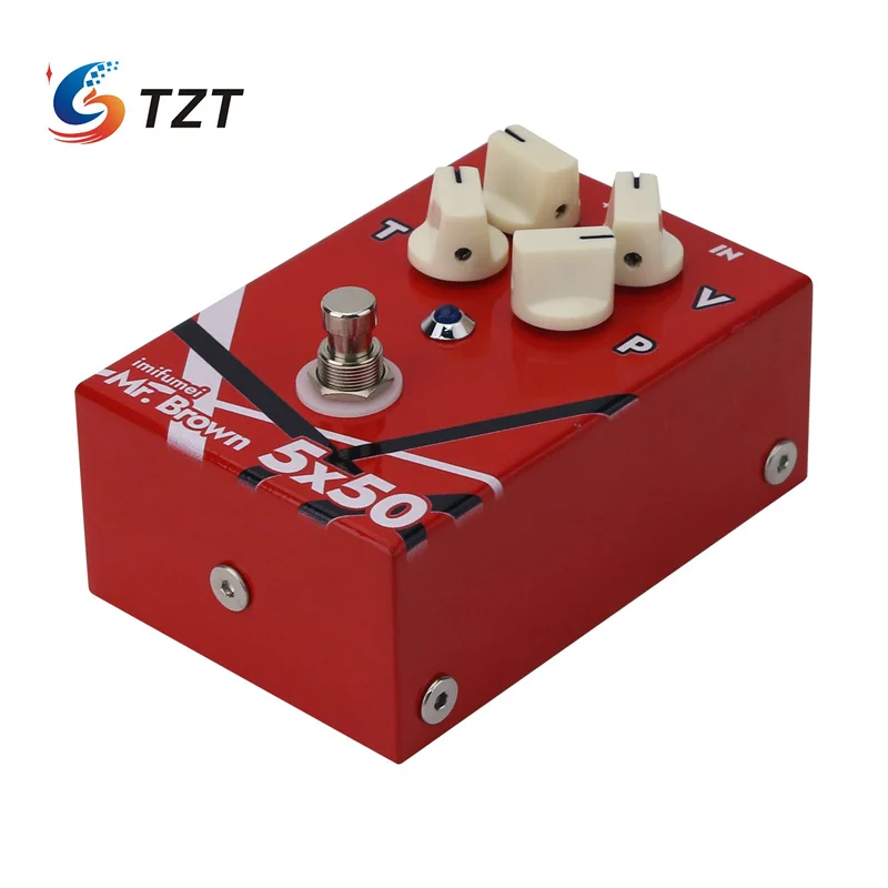 

TZT Mr.Brown 5X50 High Gain 5150 EVH Distortion Electric Guitar Effects Pedal Replacement for Brown Sound Van Halen