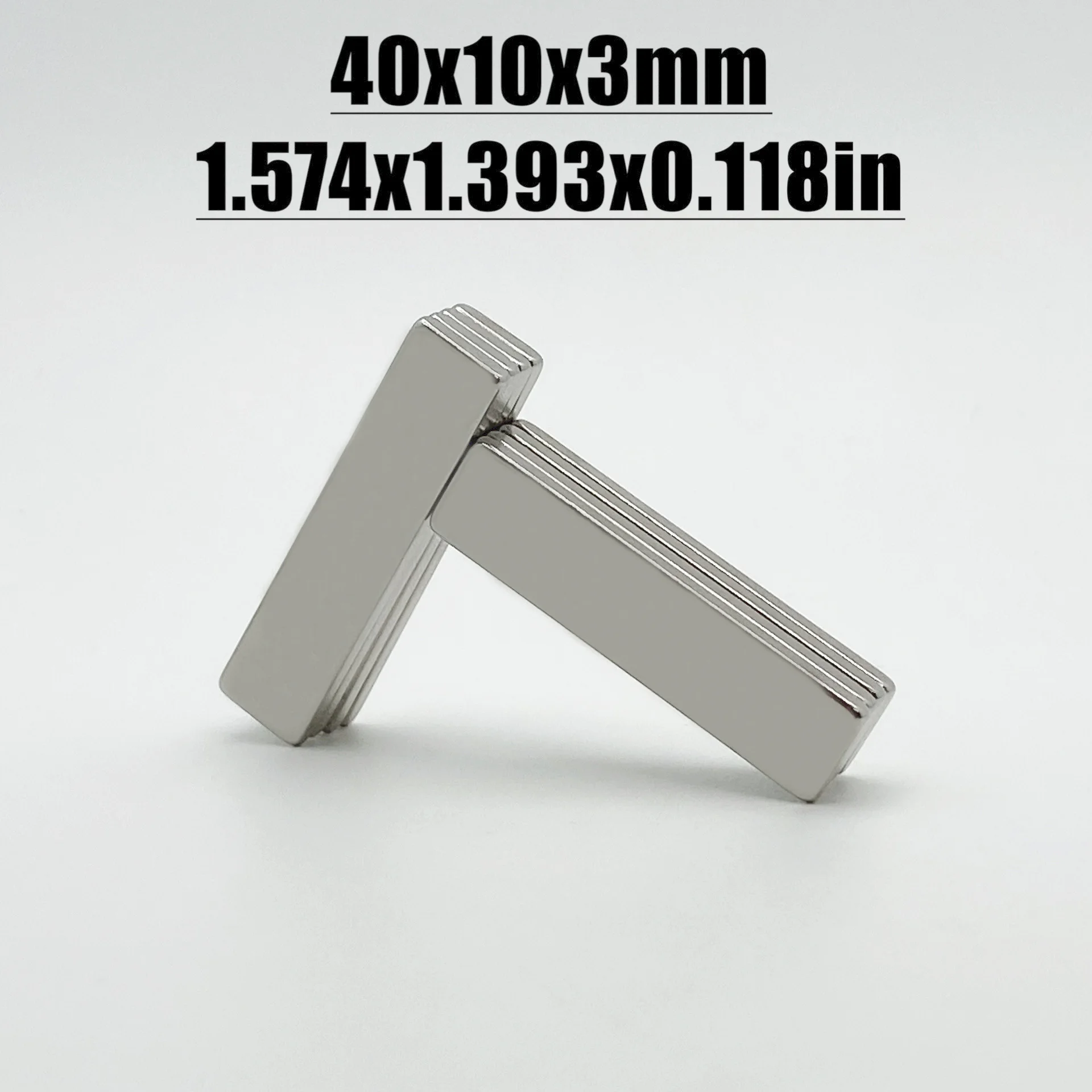 2-100pcs 40x10x3mm Magnet Neodymium Magnet N35 NdfeB Permanent Magnetic Imanes Magnets Square Shape 40*10*3 Magnet Accessory