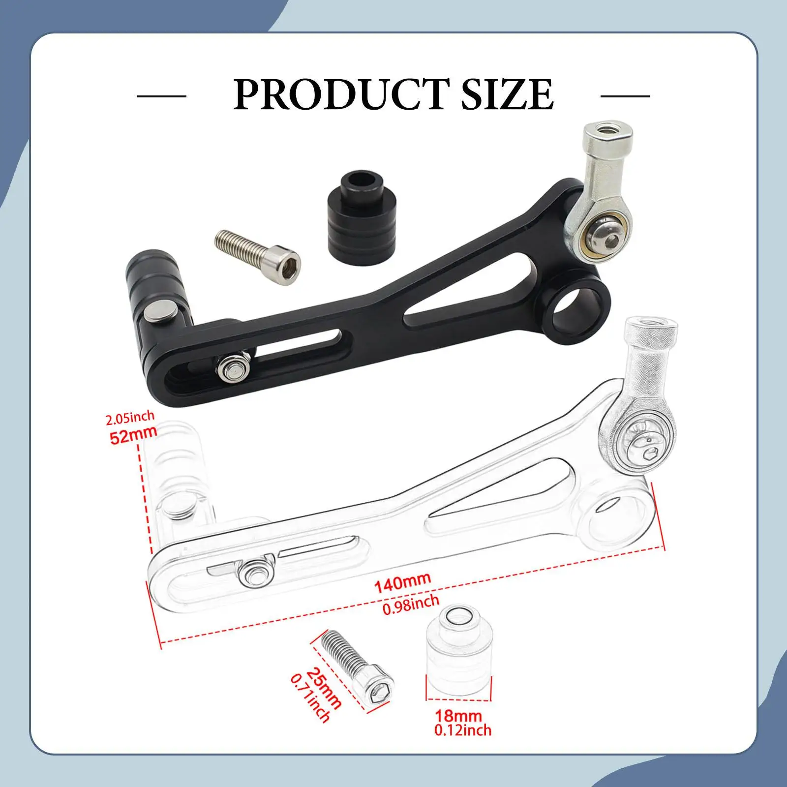 دراجة نارية قابلة للتعديل للطي والعتاد شيفتر دواسة رافعة قوي ترقية المعادن عالية #6