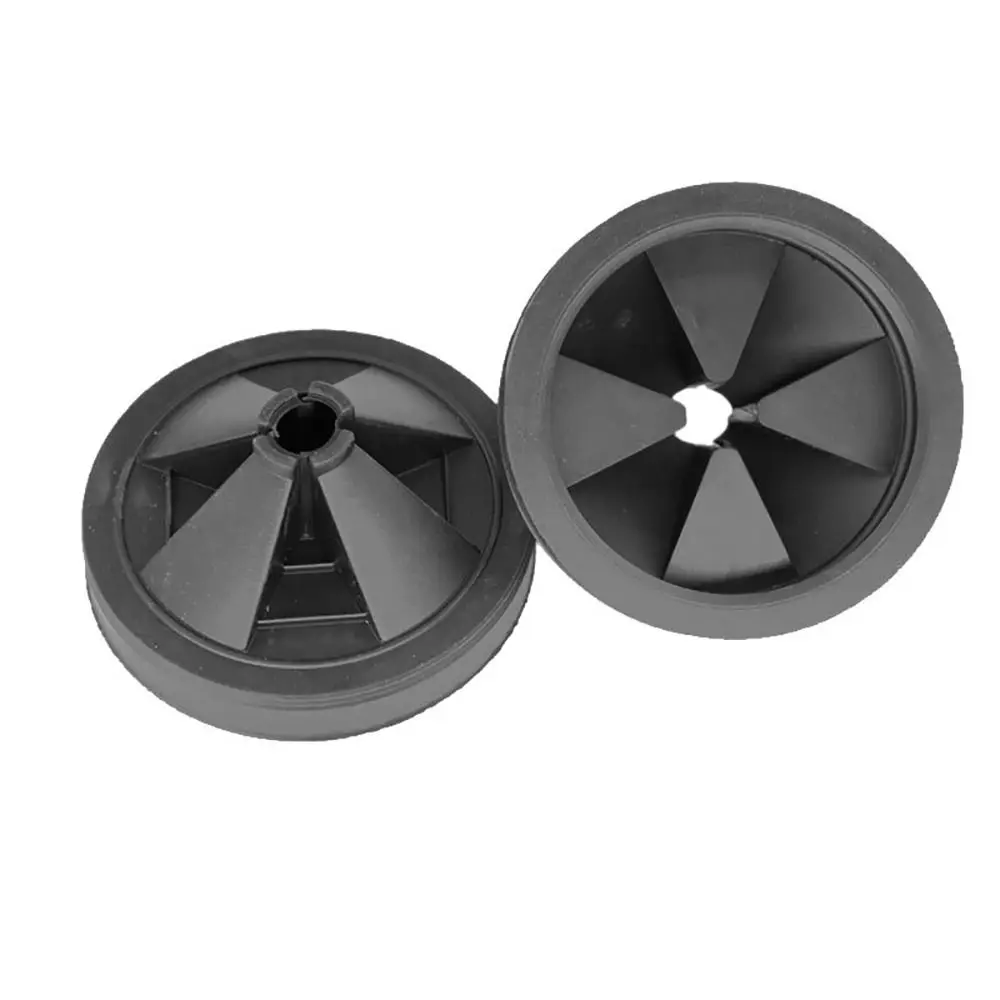2Pcs New Garbage Disposal Garbage Stopper Sink Baffle Noise Reduce Tool Ring Cover Rubber Black Splash Guard For Insinkerator