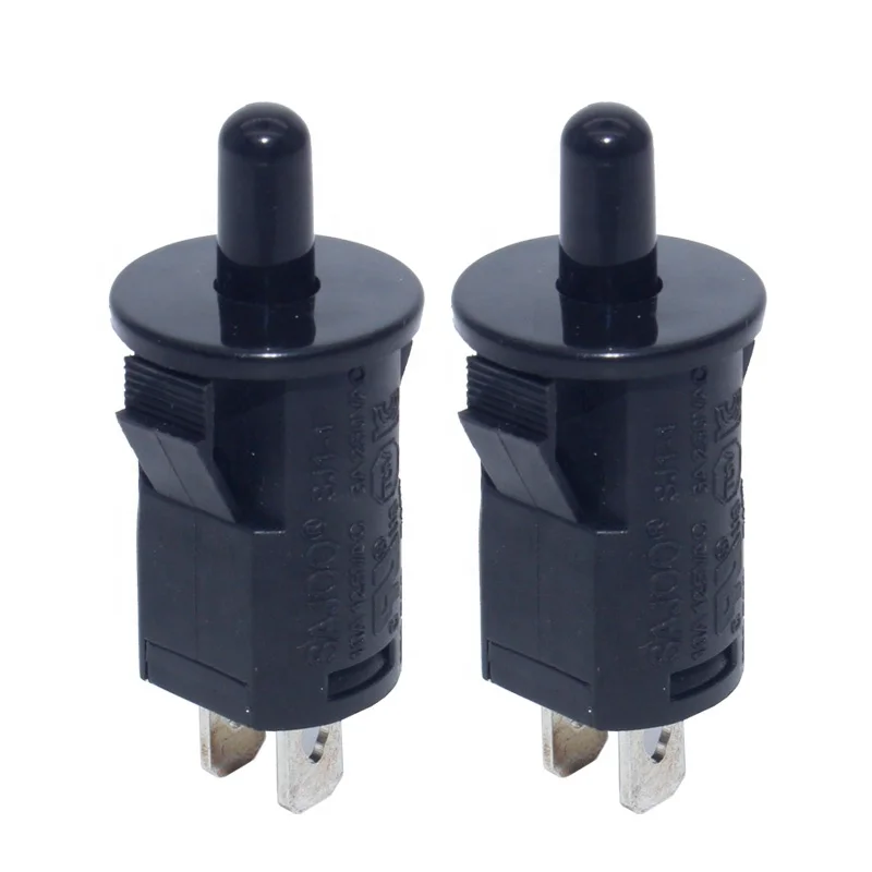 3A 125V Amazon Hot selling Refrigerator ON-OFF Door Push Button Switch（1 PACK）