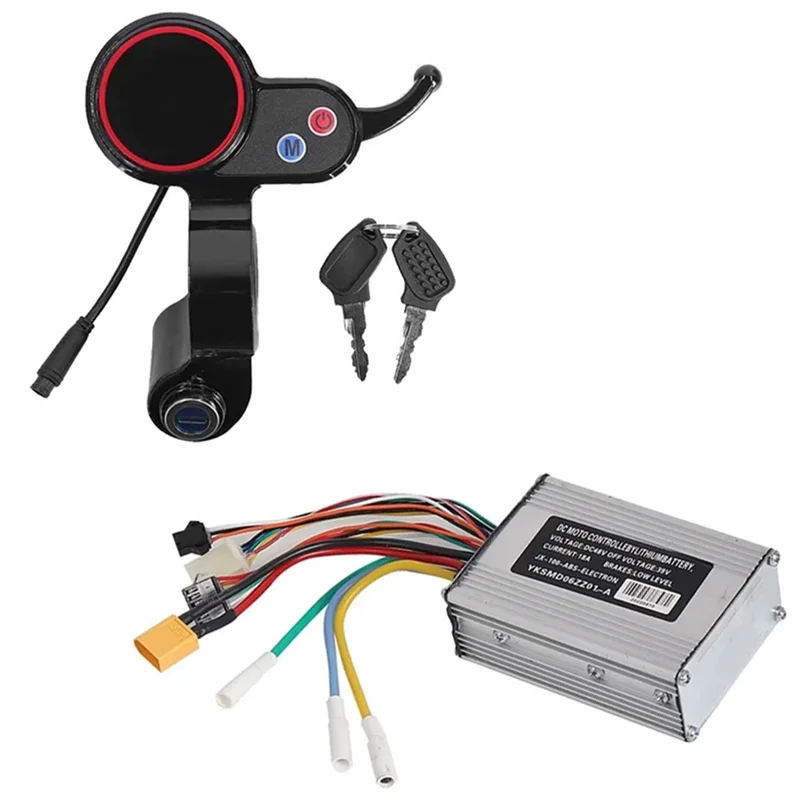 

FSTE-Locking Electric Scooter Instrument Dashboard For Hitway H5 Kickscooter 6 Pin LCD Display Controller Replacement Part