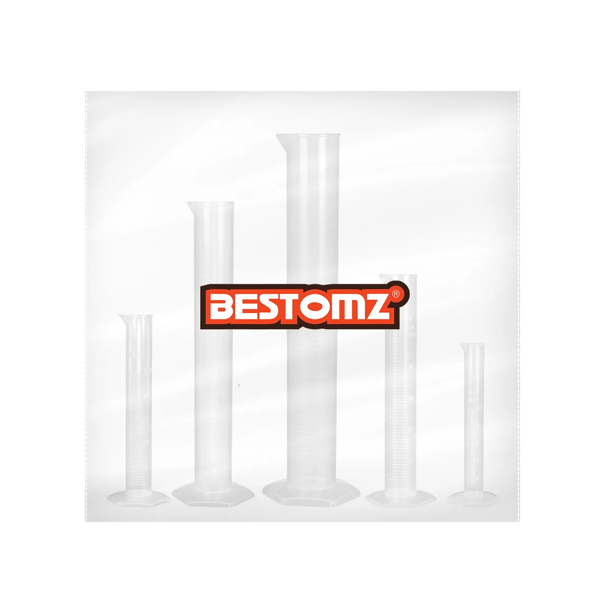 

5Pcs Transparent Plastic Graduated Measuring Cylinder Hard Plastic Material Lab Test Tubes Accurate Measurement 10ml