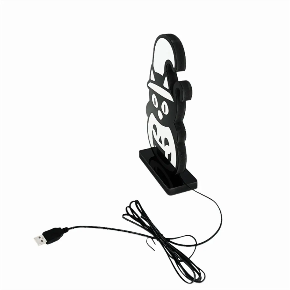 B17BBG USB Powered Halloween Neon Pumpkin Lamp Night Light Tabletop Bedside Decor Party Festival Gift LED USB Plug Compact