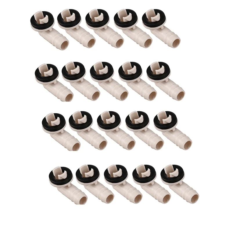 

B06B-20X Air Conditioner Ac Drain Hose Connector Elbow Fitting With Rubber Ring(15Mm)