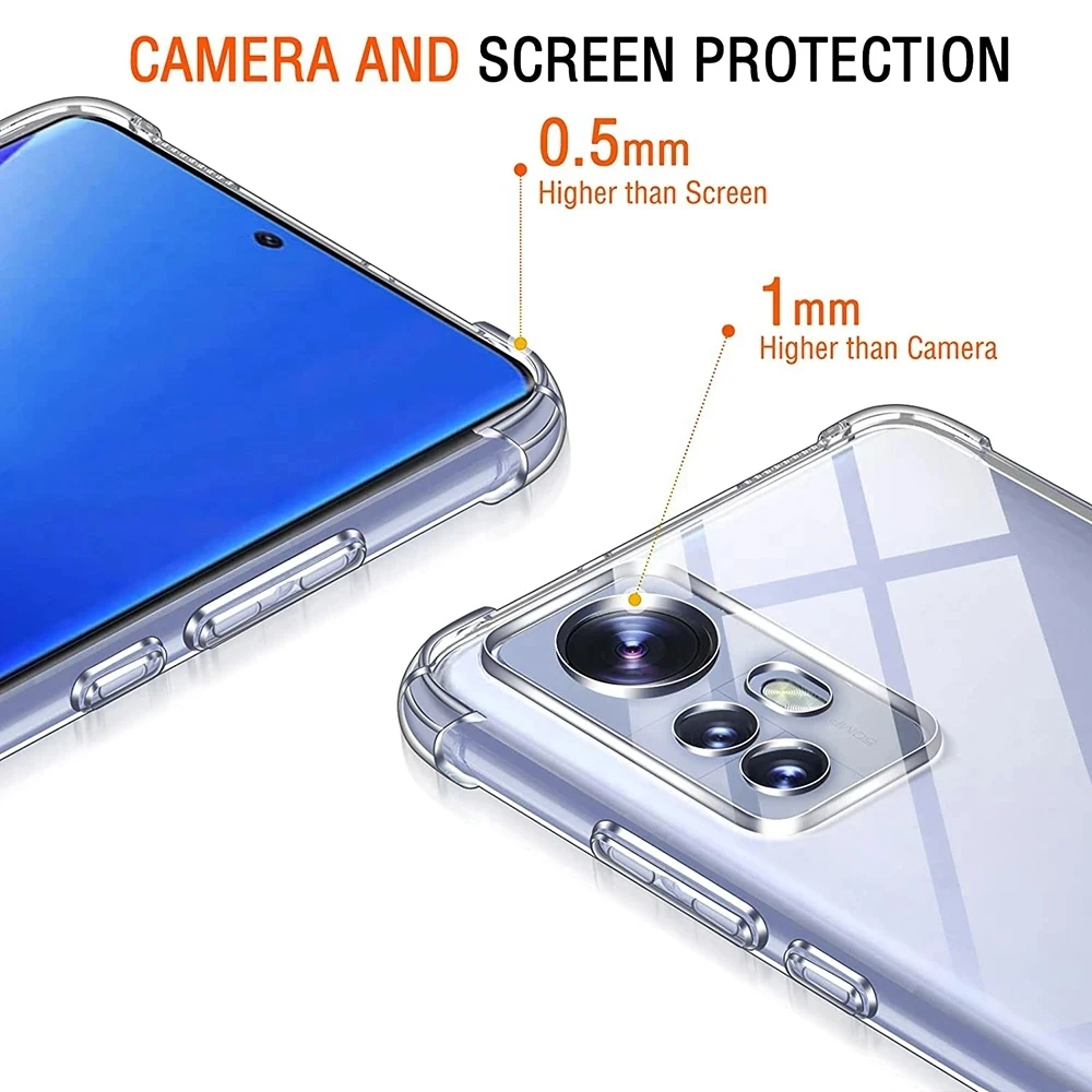 Ultradünne Airbag-Telefonhülle für Xiaomi 12 12S 12T Pro Ultra Lite NE 5G Transparenter Airbag Original-Rückseite Xiaomi12 Mi 12X – Detail 3