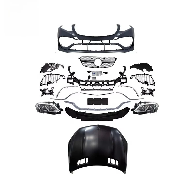 New GLE63 Car Body Kit LEGAI  ML 2012-2015 W166 Facelift AMG Ptactic Material Black Color Screw Easy Installation