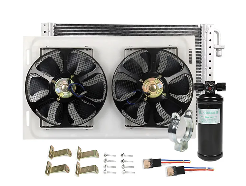 network electronic fan modified universal Truck air conditioning condenser assembly 12v excavator car cooling fan