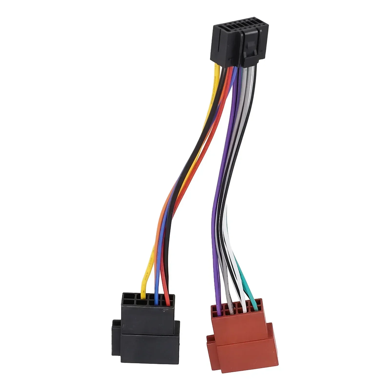 1pc 16 pinos iso cablagem conector adaptador rádio estéreo do carro para caber transferência plugues de áudio para ue 160x40x25mm