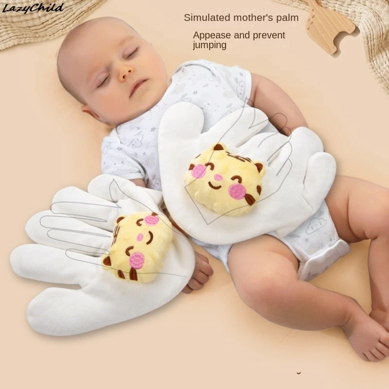 Hand Puppets For Children Shock Rice Bag Baby Anti-shock Soothe Big Palm Sleep Artifact Newborn Pillow Hand Doll Finger Puppets