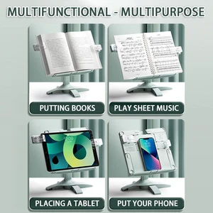 Neue einstellbare Höhenpoust -Lesen -Unterstützung Tablet Multifunktionales Buch Support Book Support Home Study Room 6 Hauptverkaufsbuch - №1