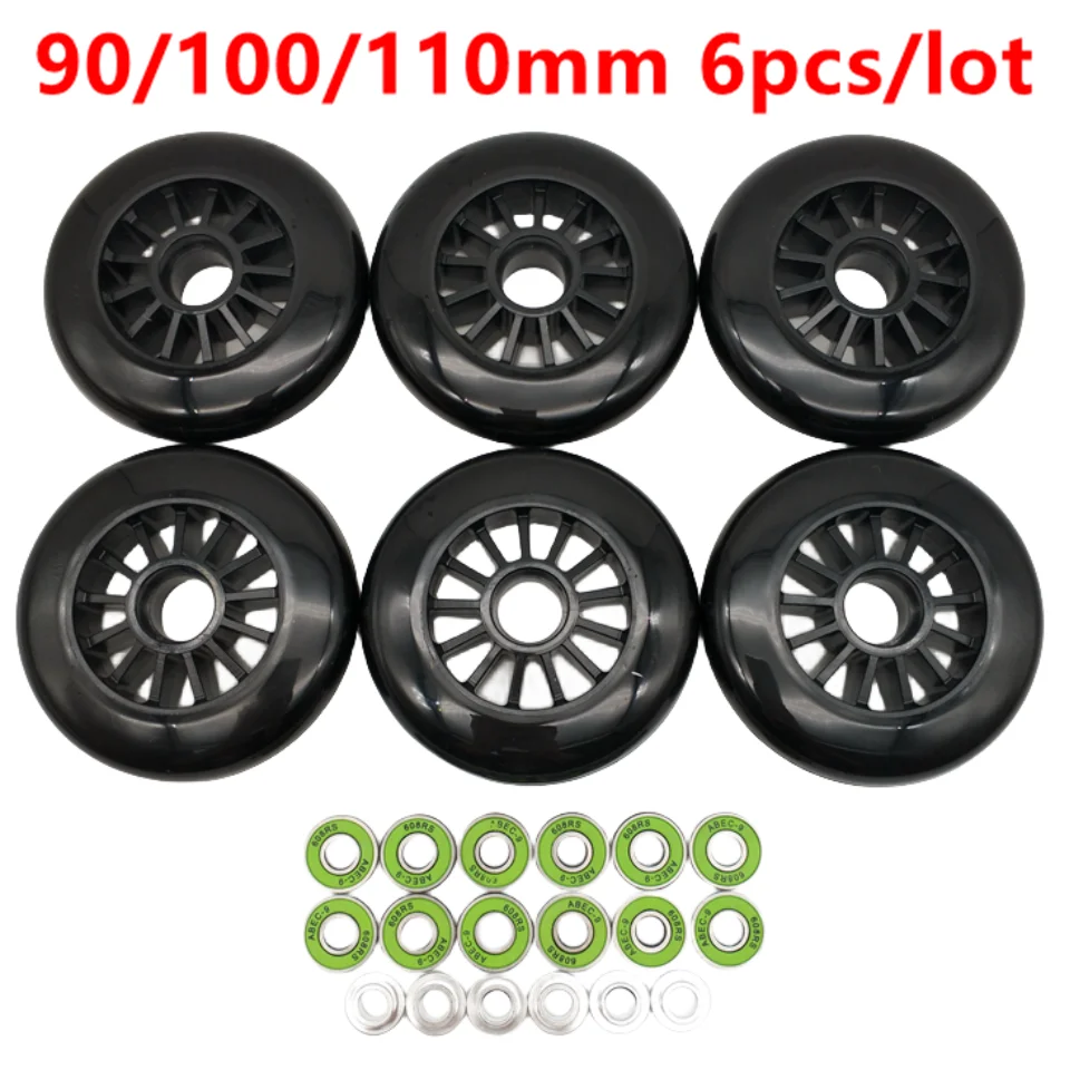 speed skate wheel 100mm 110mm 85A high respond high duration 6wheels/lot