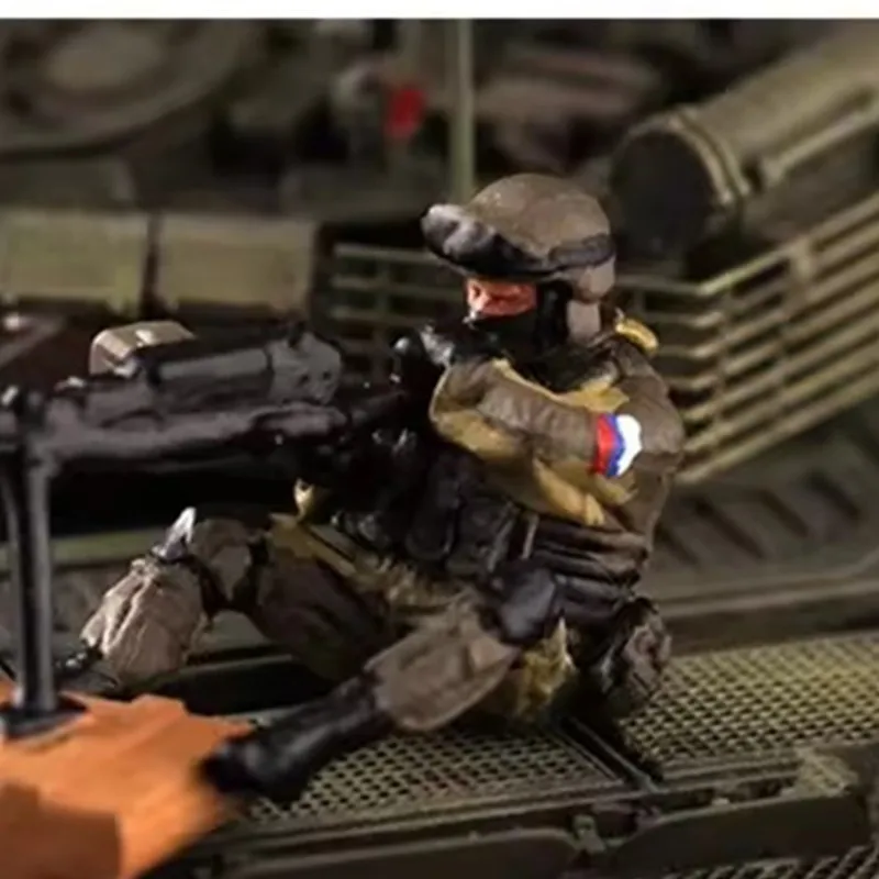 1:72 Scaleรุ่นรัสเซียหน่วยปฏิบัติการพิเศษCombat Team 5 PcsทหารAction Figureฉากอุปกรณ์เสริมของเล่นมือถือตุ๊กตา