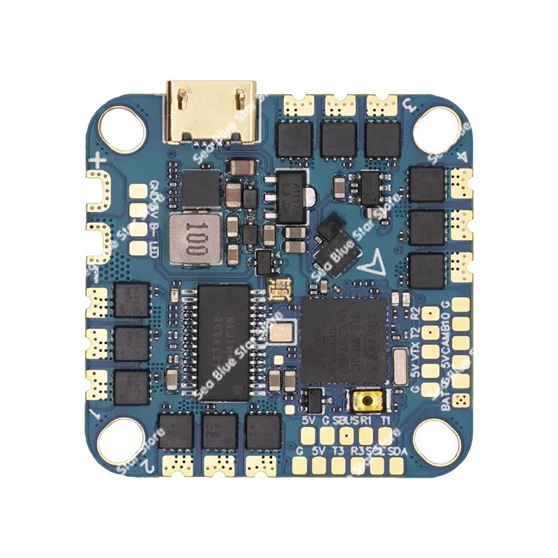 Main board f411 aio flight control 20a ESC 2-5s drone football machine fpv crossing machine wireless parameter adjustment