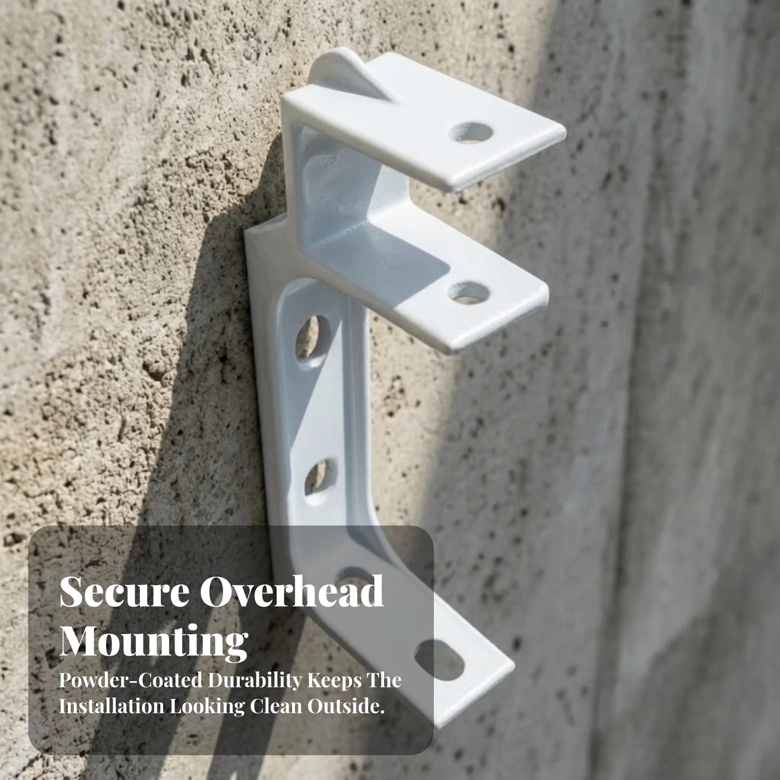 Awning Arm Mounting Bracket Compatible Bracket Replacement White Heavy-Duty for DIYers, Patio, Deck