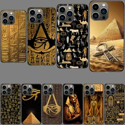 Ancient Egypt Egyptian God Horus Kemetic Heru Phone Case For Iphone 16E Capa 15+ 14 Plus 17 Air 16 Pro Max 12 Pro Cute 13 Mini