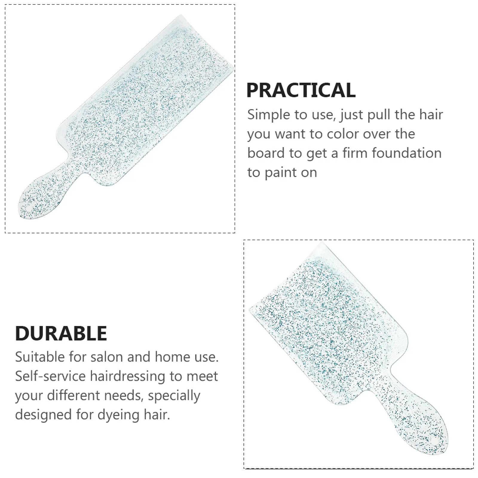 1Set Hair Coloring Board Plastic Nylon Hairdressing Tool for Professional Salon Home Dye Application Hair Dye Paddle
