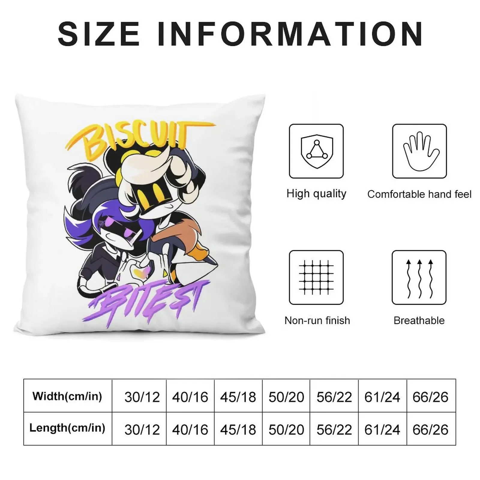 N and Uzi BiscuitBites Throw Pillow Decorative pillow case Pillows Aesthetic pillow