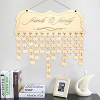 DIY Wooden Calendar Days To Remember Famliy and Friends Birthdays Reminder Calendar Decorative Crafts for Christmas Thanksgiving