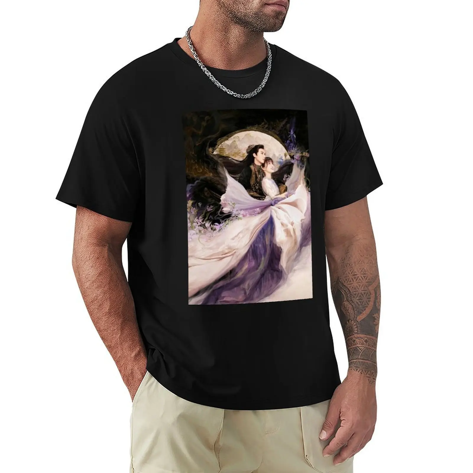 dylan wang love between fairy and devil T-Shirt Large Size Breathable Tee