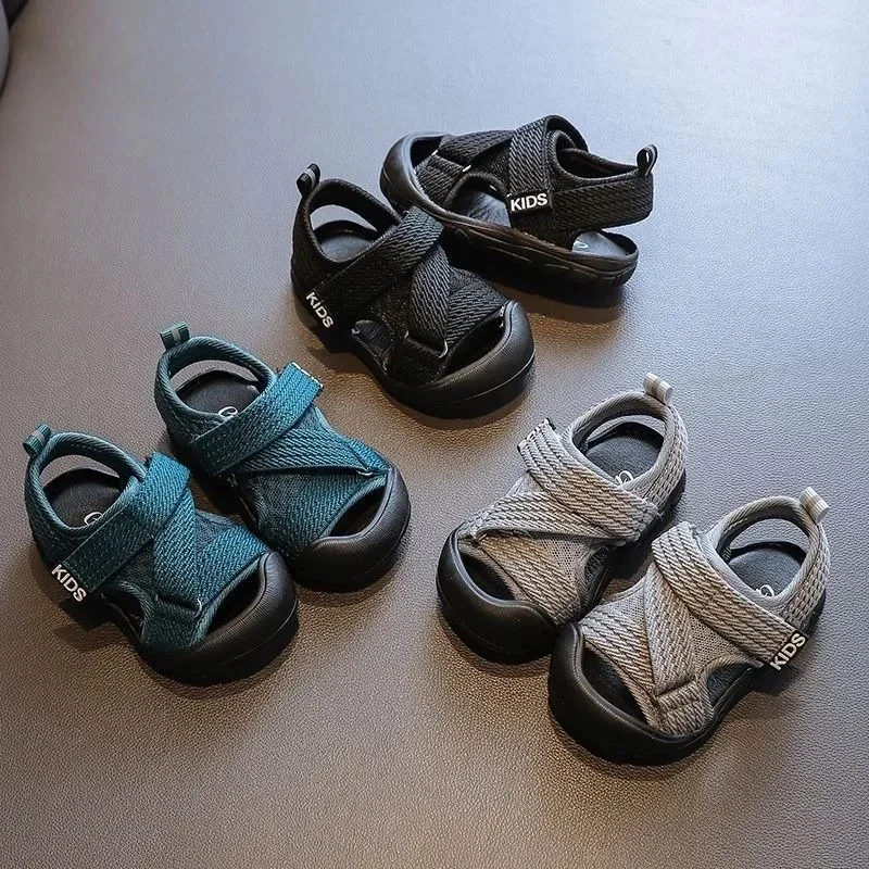 

Boy Sandals 2025summer New Baby Walking Shoes Soft Sole Girls' Sandals Mesh Shoes Children's Sandals Versatile Children's Shoes