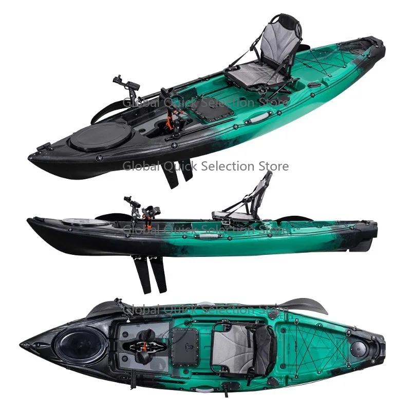 3.2 Meter Single Sit on Top Fishing Kayak with Electric Motor and FLAP Pedal