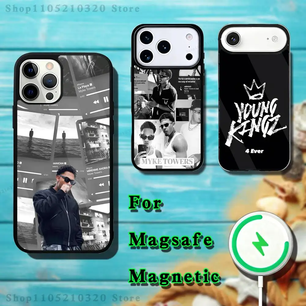 

M-Myke Tower Phone Case For iPhone 17,16,15,14,13,12,11,Pro,Max,Plus,Mini,SE4,E Magnetic Magsafe Wireless Charging