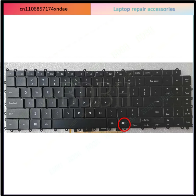 for Samsung Galaxy laptop US keyboard backlit AI key NSK-8B2DBN