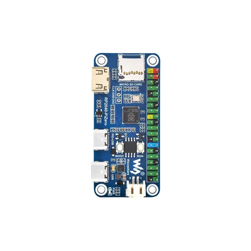 Raspberry Pi PICO RP2040-PiZero basé sur RP2040 Compatible avec Raspberry Pi ZERO Taille 16 Mo Flash GPIO En-tête USB Type C Port